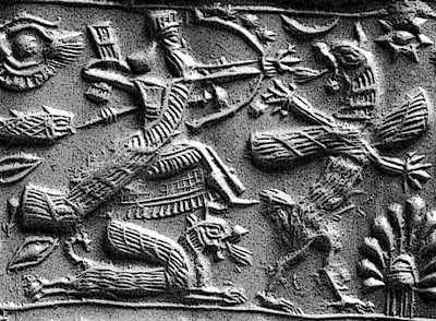 Ninurta harca Anzu madárral. Kép forrása