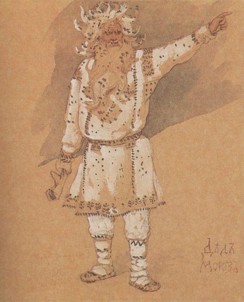Fagy Apó (Gyed Moroz - Дед Мороз) Viktor Vasnetsov 1885-ös orosz illusztrációján. Kép: wikimedia