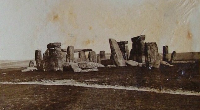 Stonehenge egy korabeli litográfián